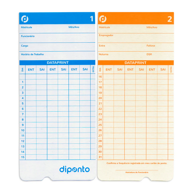 Cartão Ponto Dataprint Pacote com 100Un.